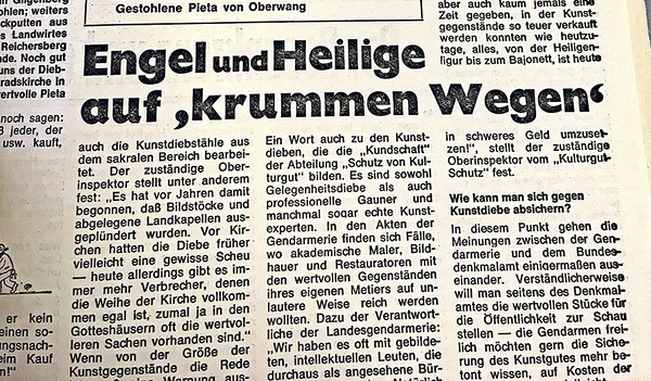 Engel und Heilige auf krummen Wegen – mit diesem Titel machte das Linzer Kirchenblatt seine Leser/innen mehr als aufmerksam auf den Artikel.