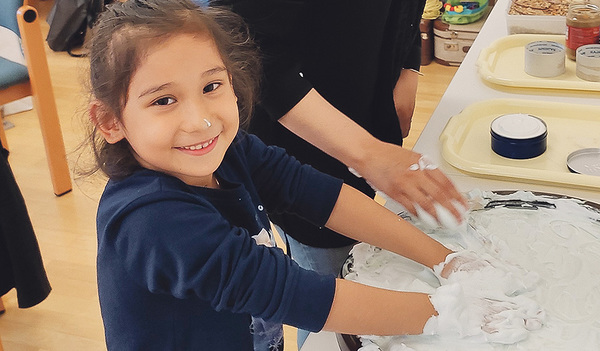 Eine Teilnehmerin der Ausbildung