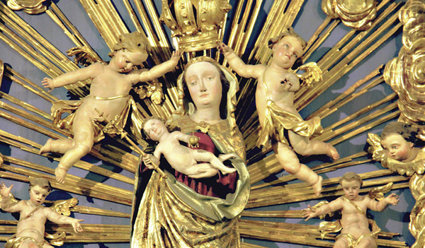 Die Kirche von Maria Neustift ist „Maria, Heil der Kranken“ geweiht.  
