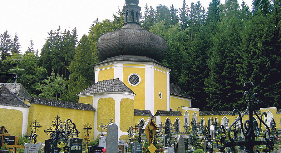 Das Ensemble des Kalvarienbergs von Schenkenfelden. 