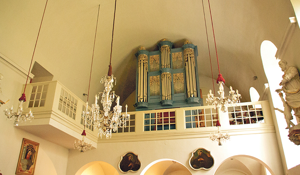 Orgelempore in der Kurhauskirche Schärding. 