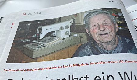 Vor 15 Jahren in der Kirchenzeitung: Bericht über einen 100-Jährigen aus Linz