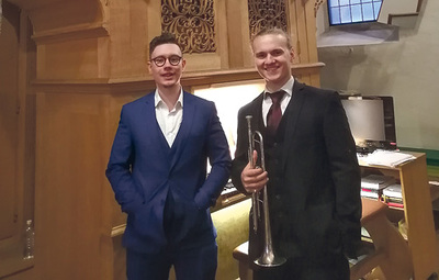 Die beiden engagierten Musiker Birklbauer und Knapp