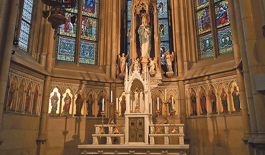 Am 14. Juli findet die Mariendom-Führung mit Bischofsvikar Johann Hintermaier statt. Im Bild ist der älteste Teil des Doms zu sehen.   