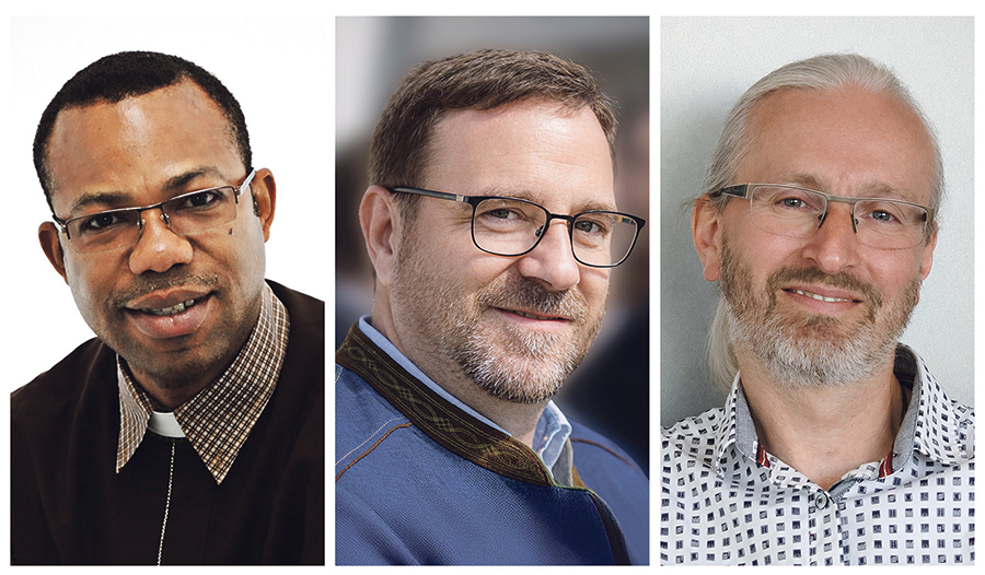 Pfarrer Paulinus Anaedu, Pastoralvorstand Michael Kammerhuber und Verwaltungsvorstand Alfred Lengauer (von links).