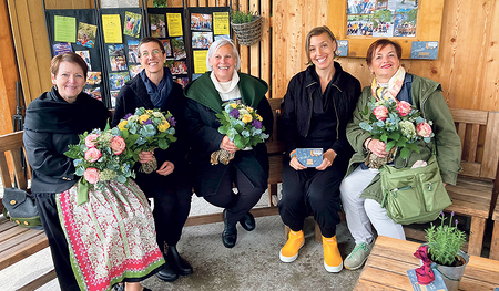 Fünf Frauen betreuen das Trüföbankerl.  