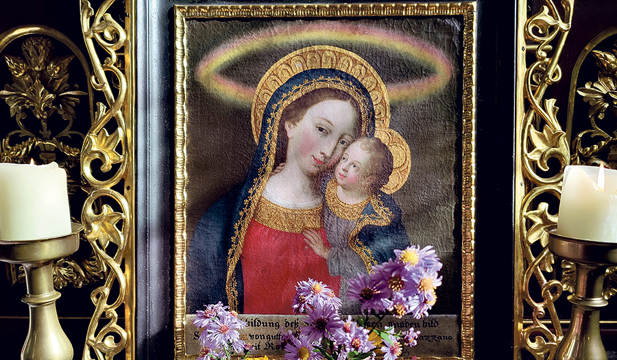 Gnadenbild „Maria vom guten Rat“. 