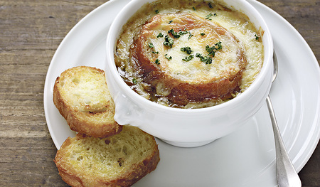 Klassische Zwiebelsuppe