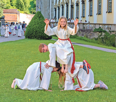 Minis aus Kirchdorf hatten viel Spass in St. Florian. 