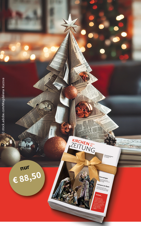 Abo der Kirchenzeitung zu Weihnachten schenken.