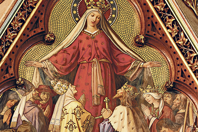 Der Domführer zeigt interessante Details wie die Schutzschleier-Madonna.