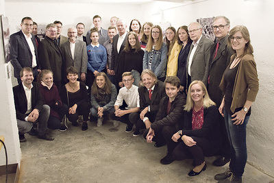 Gruppenbild im Gedenkraum