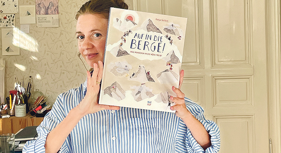 Hoch hinaus in die Berge geht es im neuesten Buch der Linzer Autorin und Illustratorin Katja Seifert. 