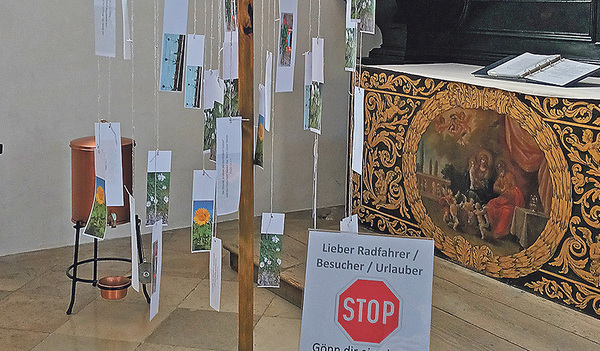 Eine besondere Raststation in Garsten für Radler:innen. 