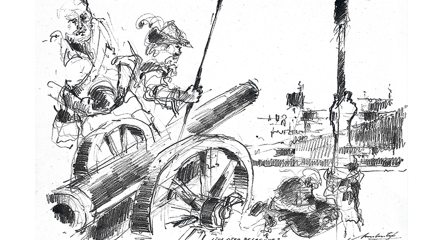 An der Belagerung von Linz scheiterten die Aufständischen.						