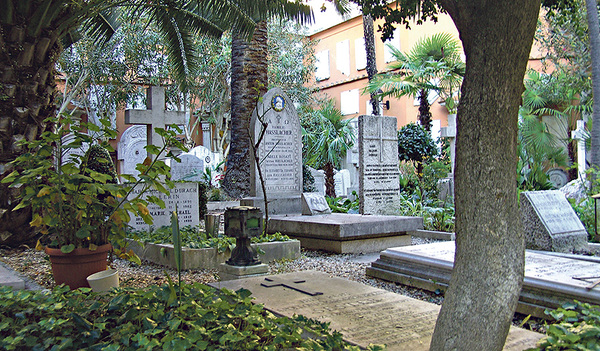 Ein Friedhof im Schatten des Petersdoms