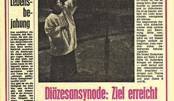 „Diözesansynode: Ziel erreicht“ titelte die KirchenZeitung.