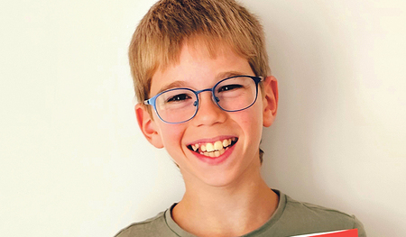 Ilias Pernsteiner (10), Ministrant in St. Peter am Wimberg, ist einer der Sieger beim Ars-Electronica-Festival in der Gruppe U10.   