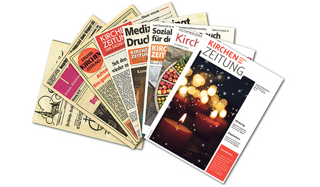 Kirchenzeitungs-Titelseiten von 1945 bis heute   