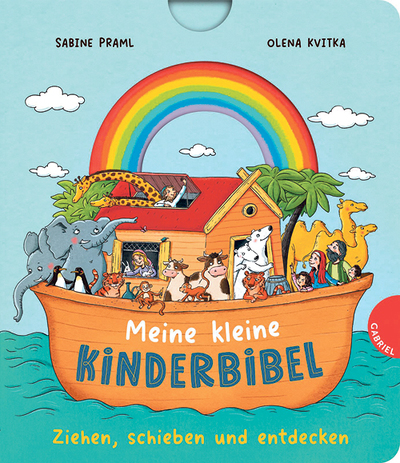 Sabine Praml, Olena Kvitka, Meine kleine Kinderbibel, Gabriel 2024,   12 Seiten, € 14,–, ab 18 Monaten 