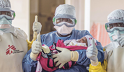 Baby Nubia war 2015 die letzte Ebola-Patientin im Behandlungszentrum von „Ärzte ohne Grenzen“ in Guinea während der großen Ebola-Epidemie in Westafrika. 