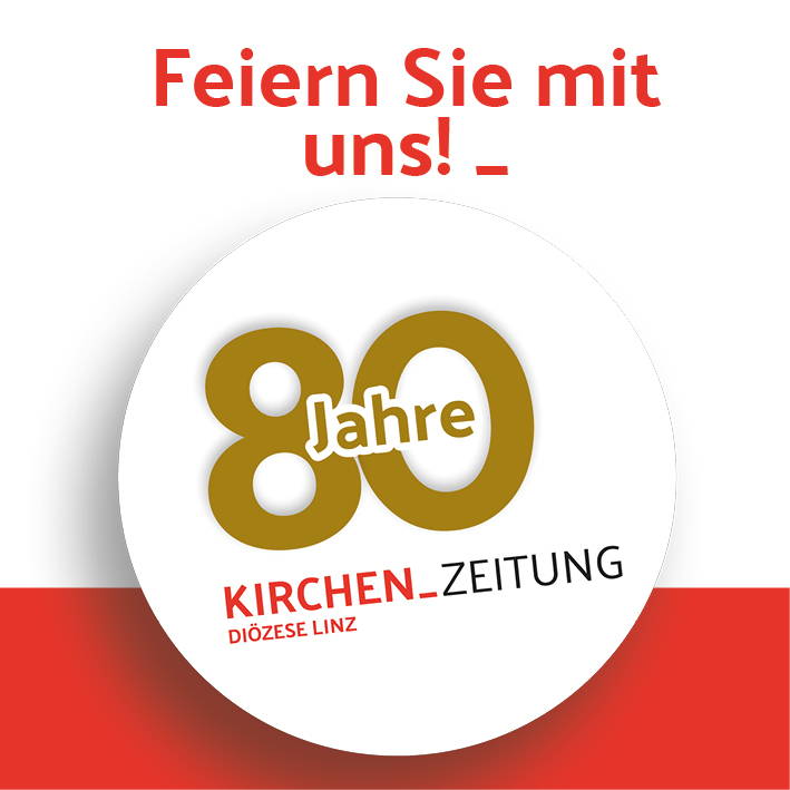 Logo zum Jubiläum der Kirchenzeitung - 80 Jahre