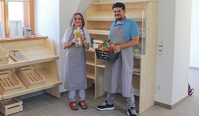 Ein Blick in den Hofladen   