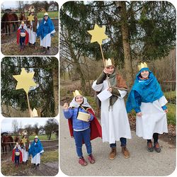 Sternsinger/innen der Pfarre Ostermiething 