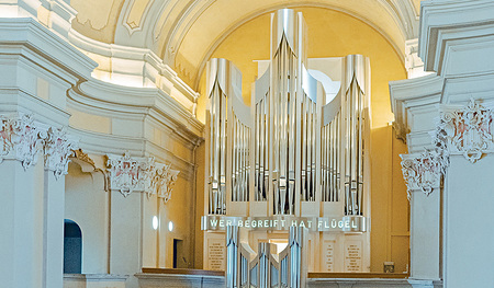 Bleibendes Kunstwerk zum Sehen und Anhören: die von Valie Export mitgestaltete Orgel auf dem Pöstlingberg 