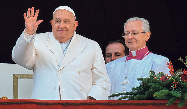 Papst Franziskus fordert am Neujahrstag Schuldenerlass für ärmere Länder.   