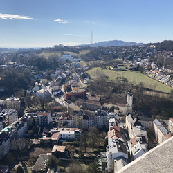 Blick aus 112 m Höhe.