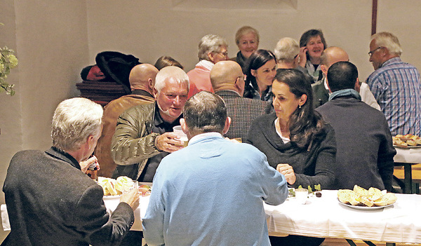 Beim Treffen der Pfarrgemeinderät/innen  des Dekanates Schörfling.    