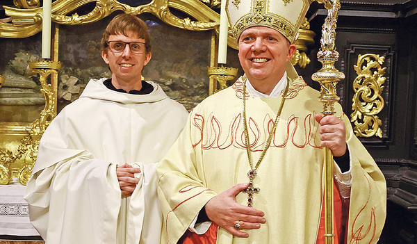 P. Julian mit Abt Nikolaus (Stift Schlierbach)