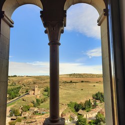 23. Oktober - Segovia: Blick aus der Burg ins Land