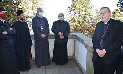 Kardinal Koch beim Treffen mit orthodoxen Priestern in Linz