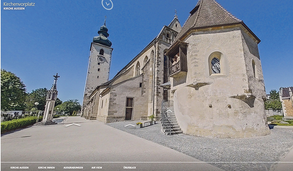 Die Ennser Basilika kann virtuell bis ins kleinste Detail besichtigt werden.  