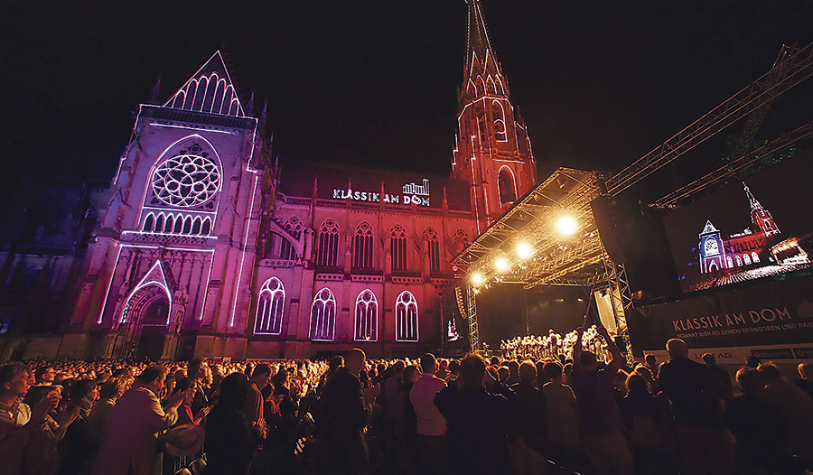 „Eine fantastische Location mit wunderbarer Atmosphäre“ ist der Mariendom für David Garrett. 