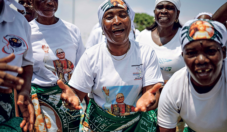 Große Freude über den Besuch des Papstes in Luanda in Angola. 