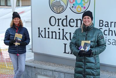 Verteilaktion vor und im Ordensklinikum Linz