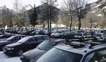 Hinterstoder, alpine pearl, VC? Preistr?ger 2008, ?ffentlicher Verkehr, sanfte Mobilit?t, Parkplatz, Winter, Schnee