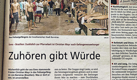 Thema vor 20 Jahren: Die Arbeit von Brasilien-Missionar Christian Mayr.   