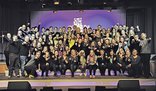 Großes Chorprojekt des Jugendhauses Schacherhof.   