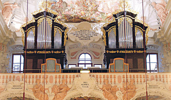 Orgel in der Stiftskirche von Garsten