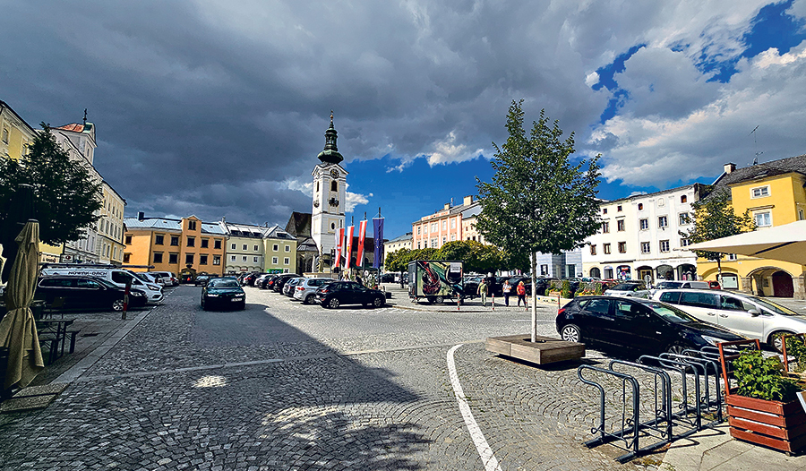 Mehr Bäume sollen auf dem Freistädter Hauptplatz künftig für ein kühleres Klima sorgen.   