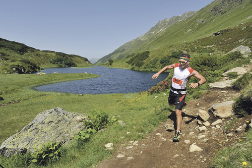 Leidenschaft „Bergmarathon“.  Für Pfarrer Gerhard  Kobler ist das auch ein meditatives Erlebnis.  