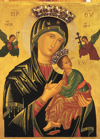 Das Gnadenbild in der Basilika Maria Puchheim.  
