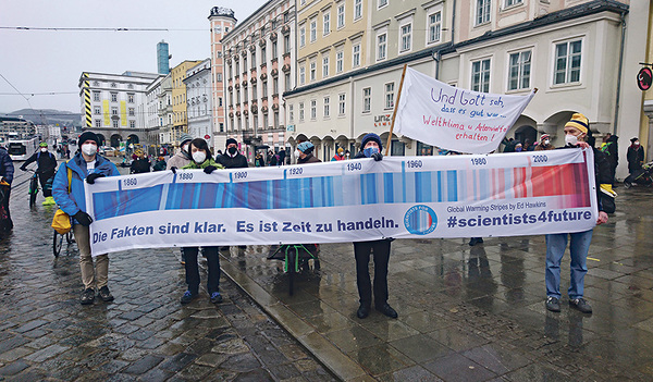 Die „Scientists for Future“ gingen beim Klimastreik im März 2021 auf die Straße.    