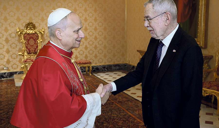 Papst und Bundespräsident. 