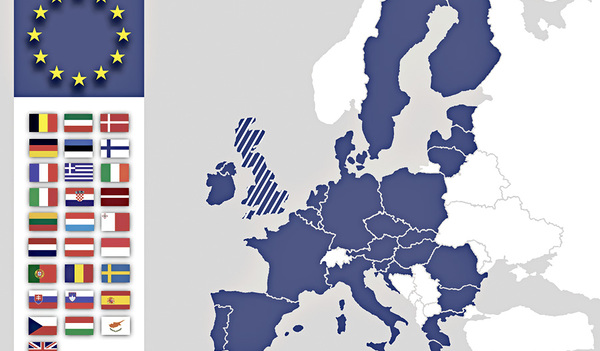 EU-Wahl in 28 Ländern. Diese Staaten sind derzeit Mitglieder der Europäischen Union. Wie es mit Großbritannien tatsächlich weitergeht, wird man erst im Herbst sehen. Die Briten haben ja bei einer Volksabstimmung für den Austritt aus der EU gestimmt (