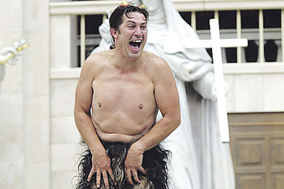 Tobias Moretti als Teufel im „Jedermann“ bei den Salzburger Festspielen 2002. 